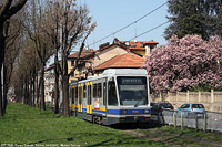 Tram a Torino - Corso Gabetti.