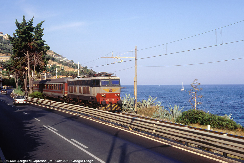 Classic Riviera: gli anni '90, l'ultima stagione dei treni internazionali - Aregai di Cipressa.
