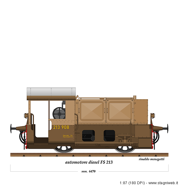 Locomotive diesel - 213.908 (ex K�)
