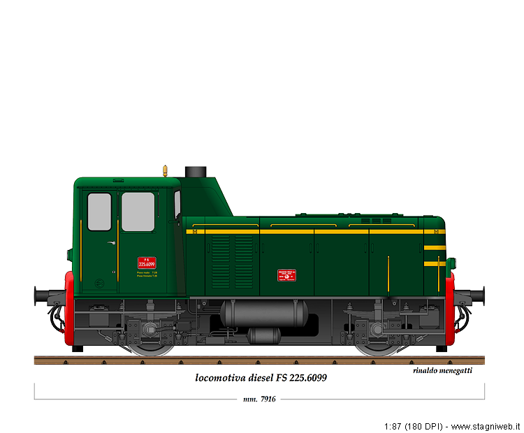 Locomotive diesel - 225.6099