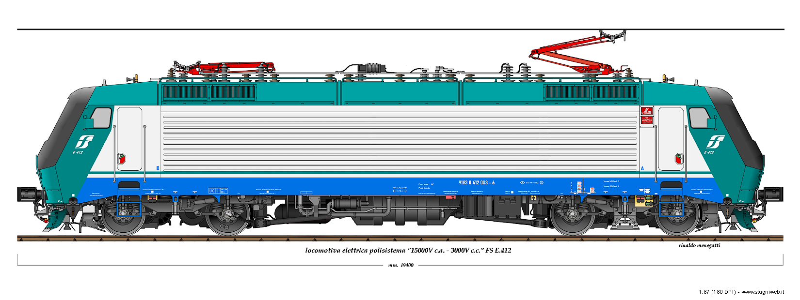 Locomotive a corrente continua - E.412