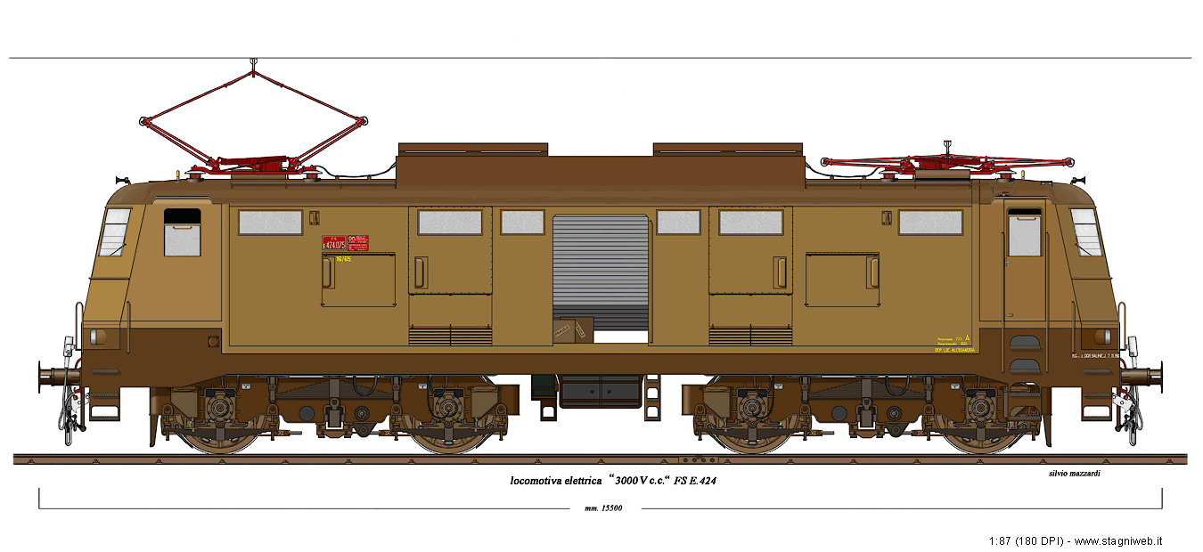Locomotive a corrente continua - E.424
