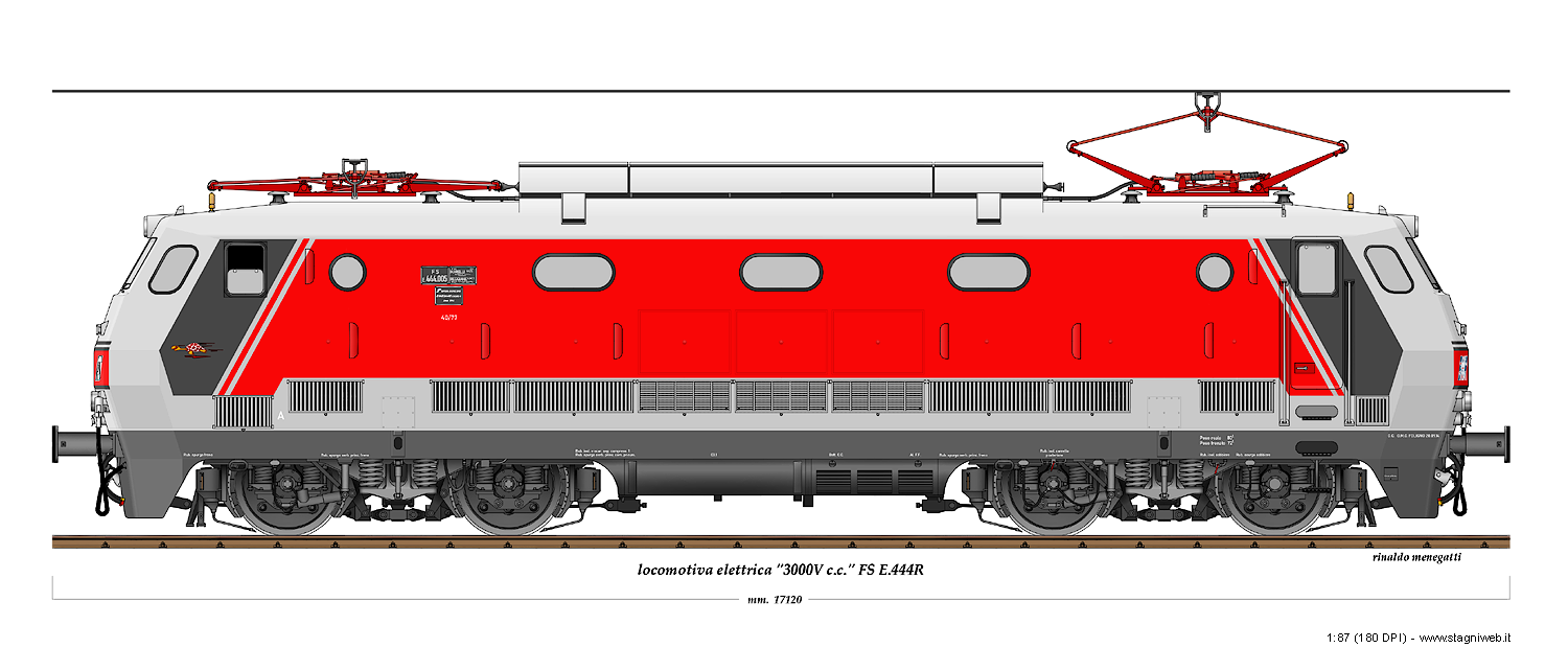 Locomotive a corrente continua - E.444R