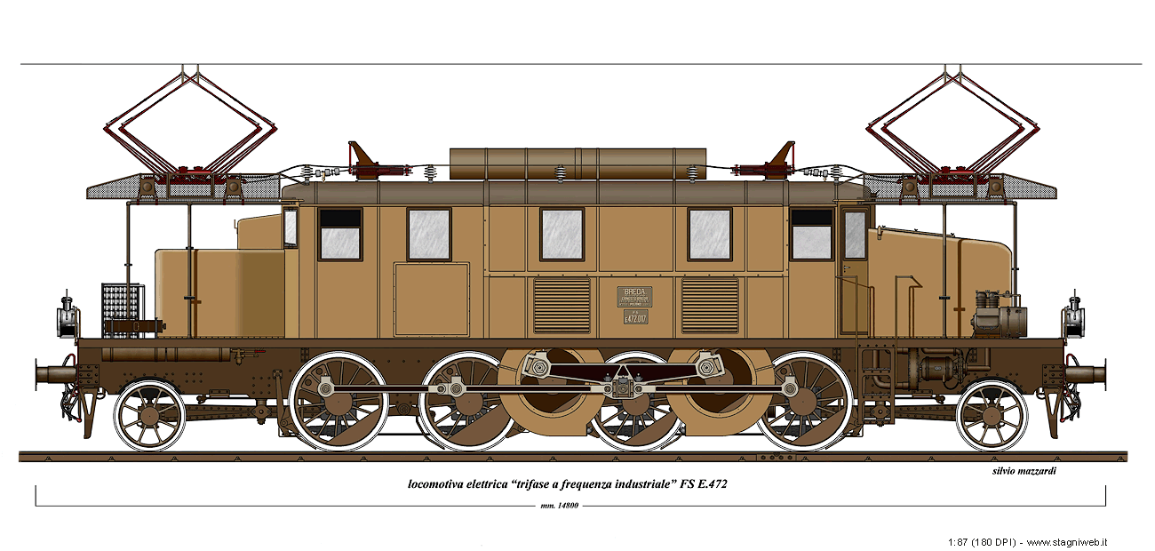Locomotive a frequenza industriale - E.472