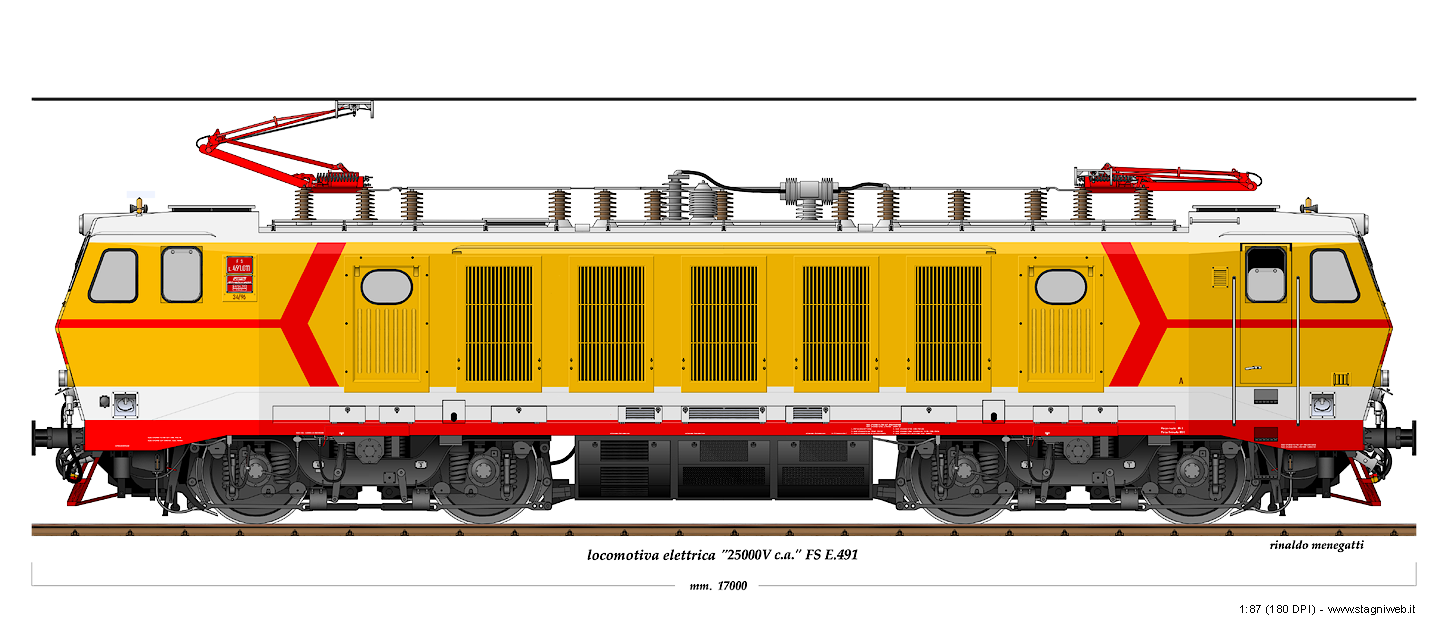 Locomotive a corrente alternata - E.491