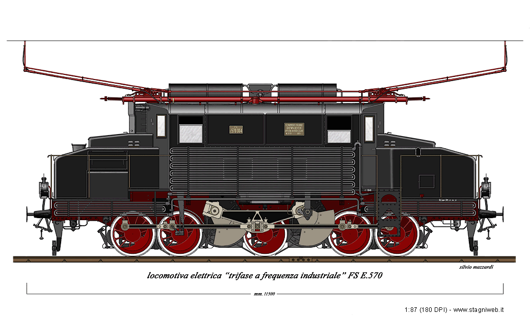 Locomotive a frequenza industriale - E.570