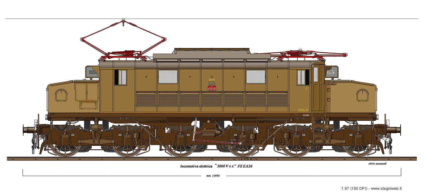 Locomotive a corrente continua - E.626