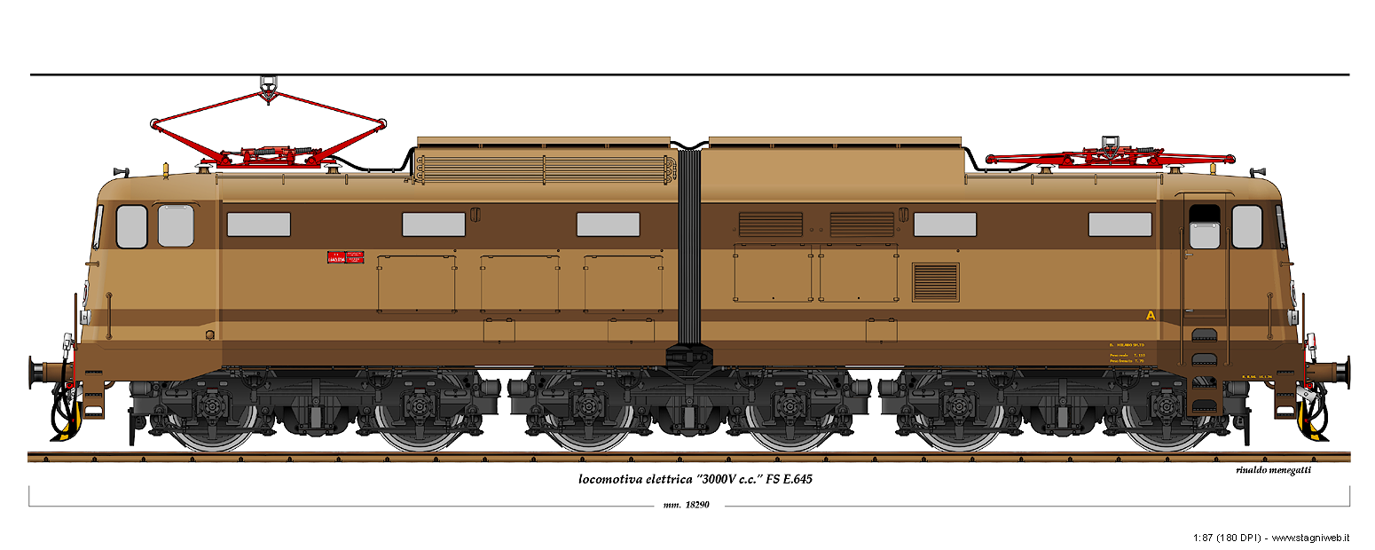 Locomotive a corrente continua - E.645