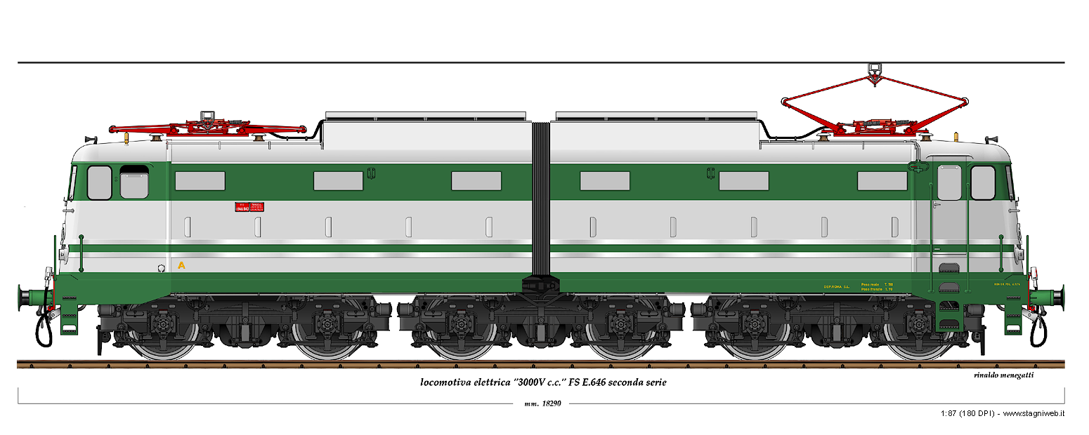 Locomotive a corrente continua - E.646