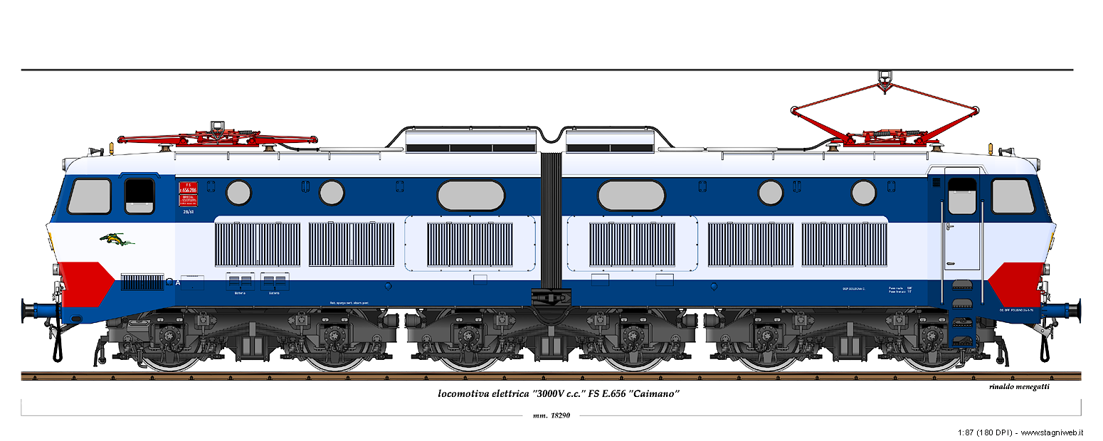 Locomotive a corrente continua - E.656