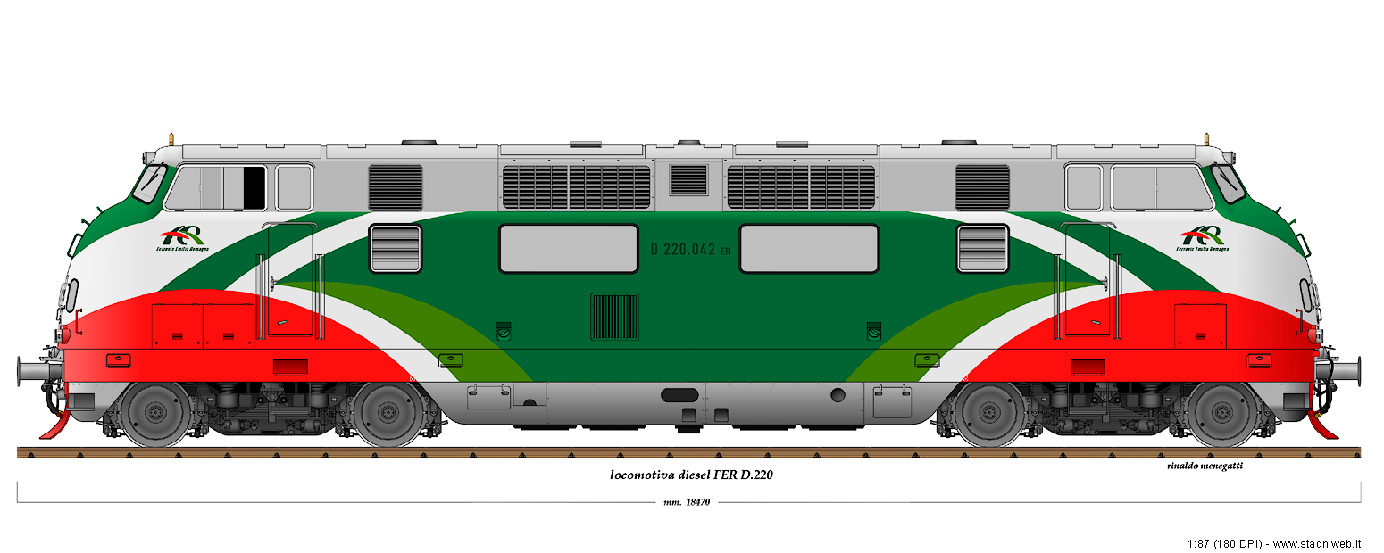 Locomotive diesel - FER D.220