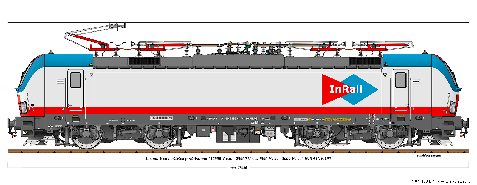 Locomotive a corrente continua - E.193 