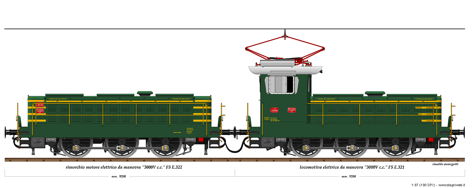 Locomotive a corrente continua - E.321+E.322