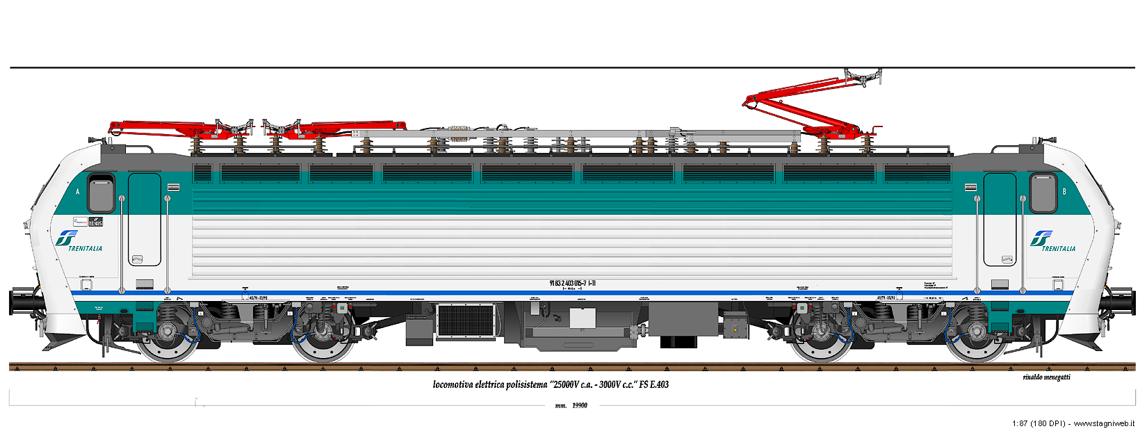 Locomotive a corrente continua - E.403 (XMPR)