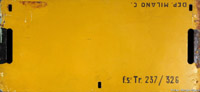 Cartelli di percorrenza - Dep. Milano (retro).