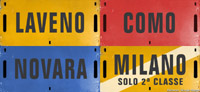 Cartelli di percorrenza - Ferrovie Nord Milano.