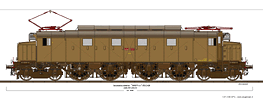 Locomotive a corrente continua - E.428.001-122
