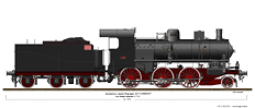 Locomotive a vapore con tender separato - Gr. 625 Caprotti