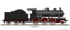 Locomotive a vapore con tender separato - Gr. 640