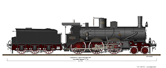 Locomotive a vapore con tender separato - Gr. 650