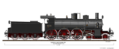 Locomotive a vapore con tender separato - Gr. 660