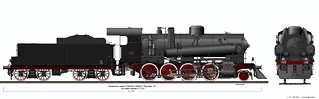 Locomotive a vapore con tender separato - Gr. 743 Franco-Crosti