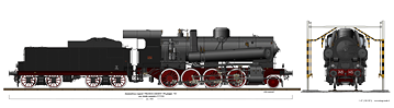 Locomotive a vapore con tender separato - Gr. 743 Franco-Crosti