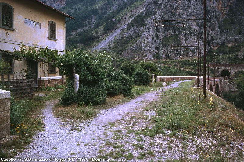 La linea del Tenda prima della ricostruzione - S. Dalmazzo.