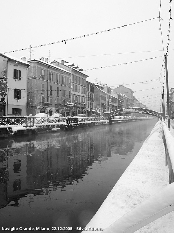 Tempo di neve - Naviglio Grande.