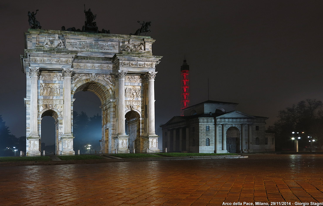 Intorno al Parco Sempione - Arco della Pace.