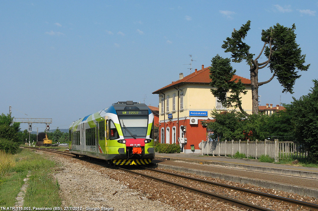 Dalla fine del 2009 ai GTW - Passirano.