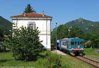 L'automotrice in stazione - Trappa.