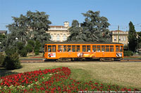 Tram a Milano - P.za Leonardo da Vinci.