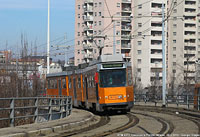 Tram a Milano - Cavalcavia Palizzi.