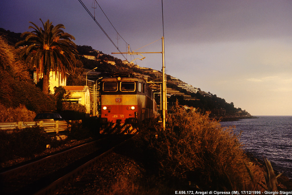 Classic Riviera: gli anni '90, l'ultima stagione dei treni internazionali - Aregai di Cipressa.