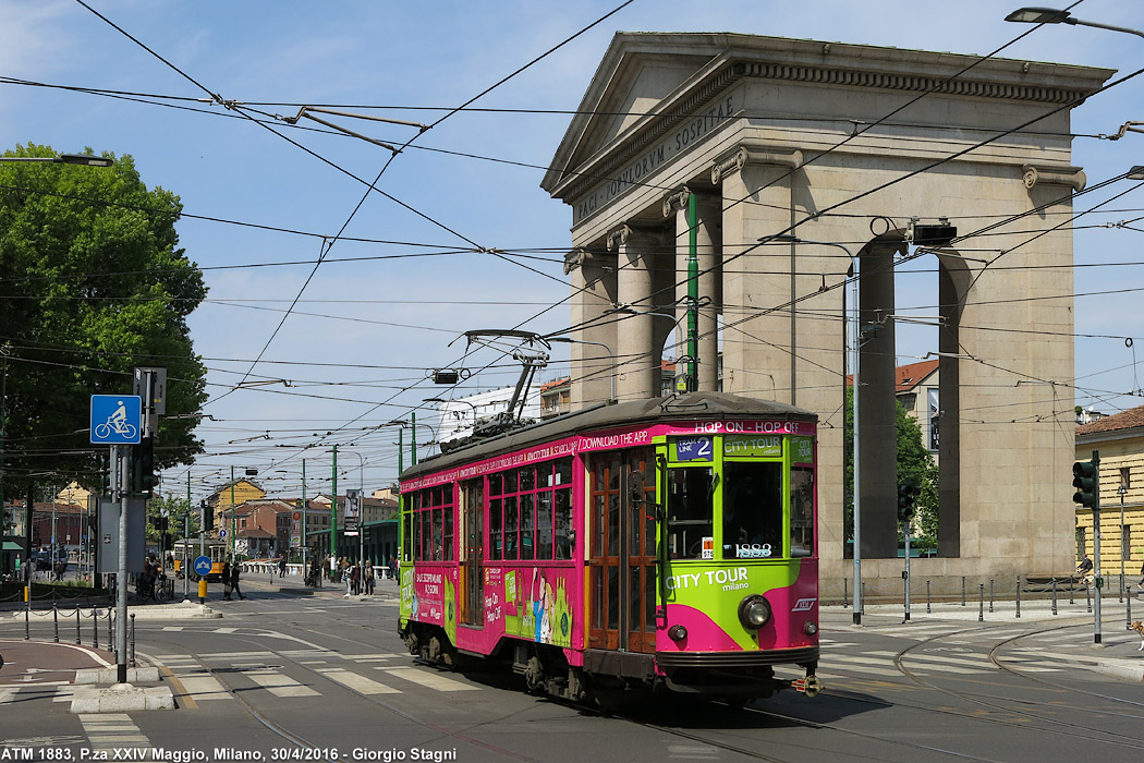 Tram a Milano 2016 - P.za XXIV Maggio.