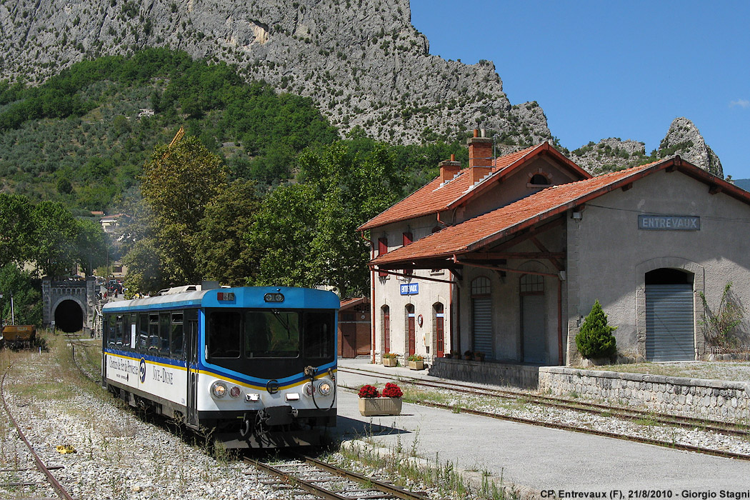 CP - Chemins de Fer de Provence - Entrevaux.