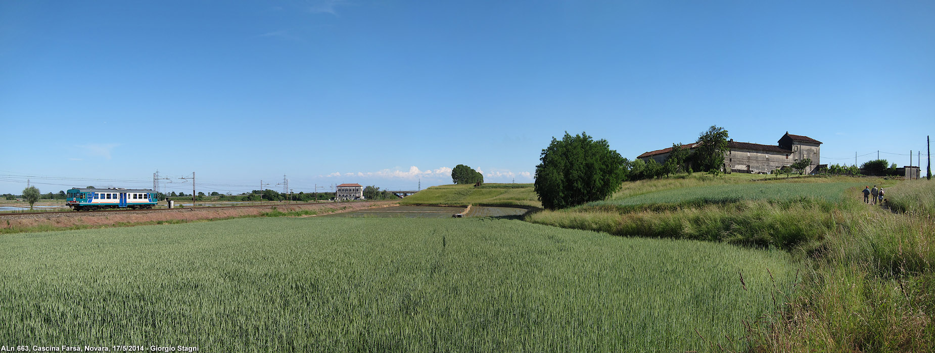 La terra e la ferrovia - Novara (linea per Alessandria).