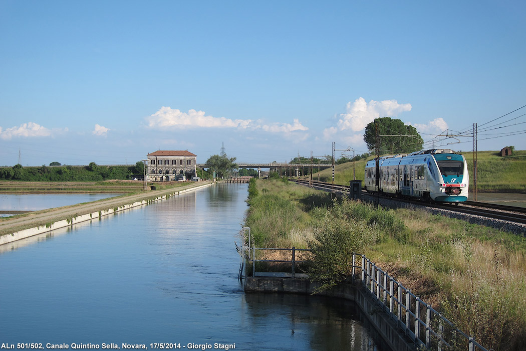 Risaie intorno a Novara - Novara (linea per Alessandria).