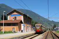 ALe 883.007 in Valtellina (2011) - Ponte in Valtellina.