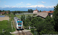 Risaie intorno a Novara - Novara (linea per Biella).