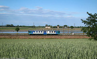 Risaie intorno a Novara - Novara (linea per Alessandria).