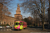 Tram a Milano 2016 - Castello Sforzesco.