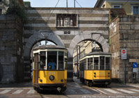 Tram a Milano - P.za Cavour.