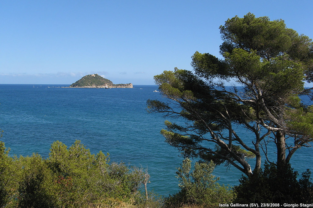 Guardando l'Isola Gallinara - Dalla Punta Murena.