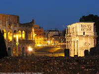 La civiltà classica - Colosseo e Arco di Costantino.