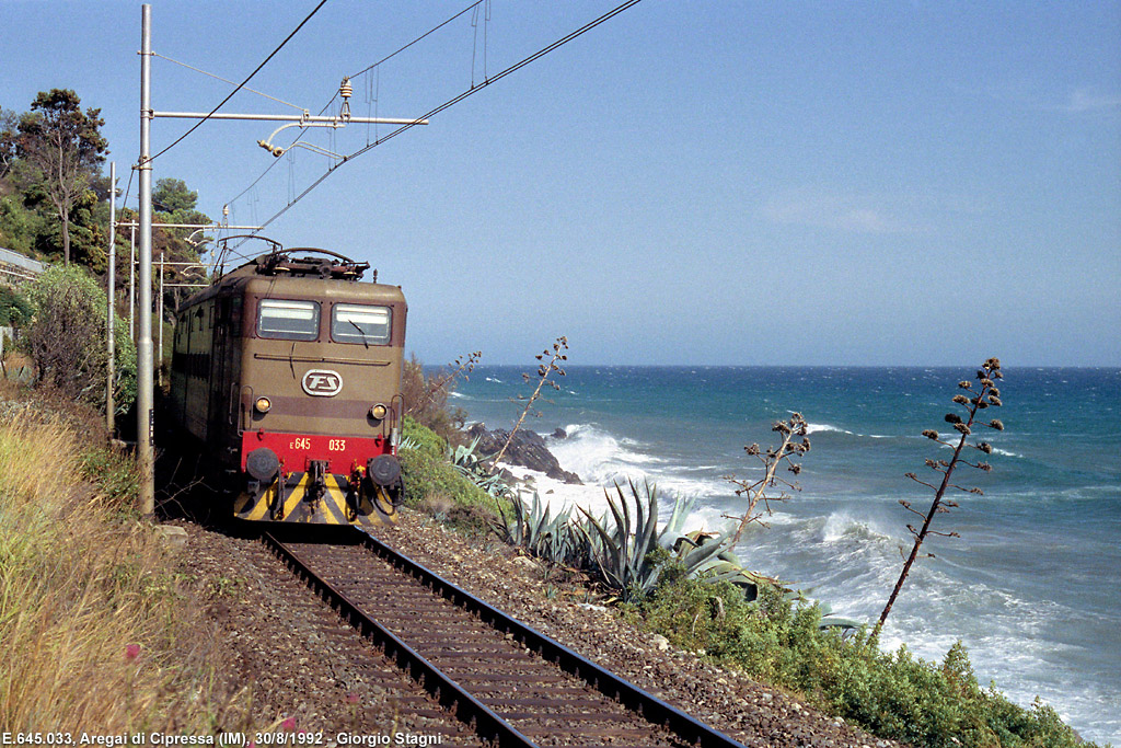 LINEA DI COSTA</b> - La ferrovia San Lorenzo-Ospedaletti - Aregai
