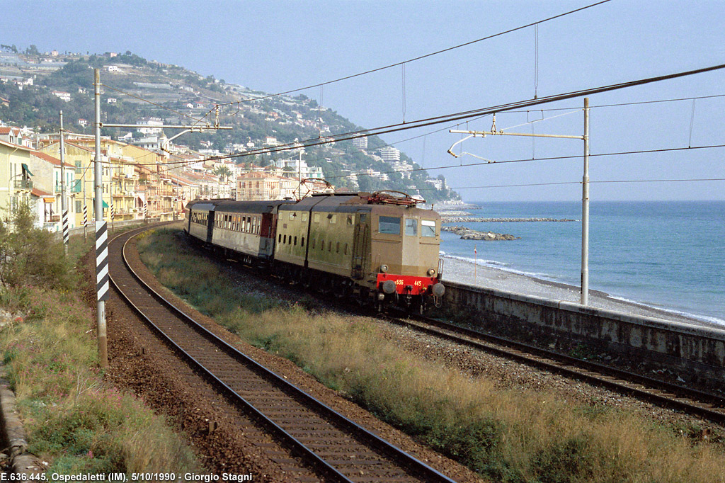 LINEA DI COSTA</b> - La ferrovia San Lorenzo-Ospedaletti - Ospedaletti