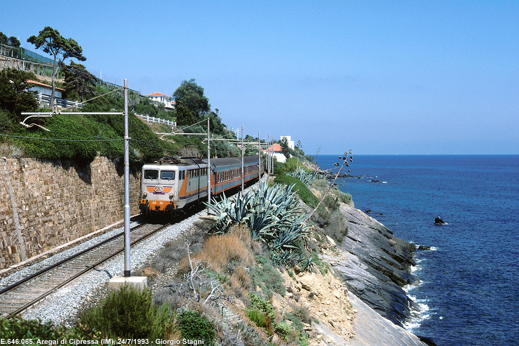 LINEA DI COSTA</b> - La ferrovia San Lorenzo-Ospedaletti - Aregai