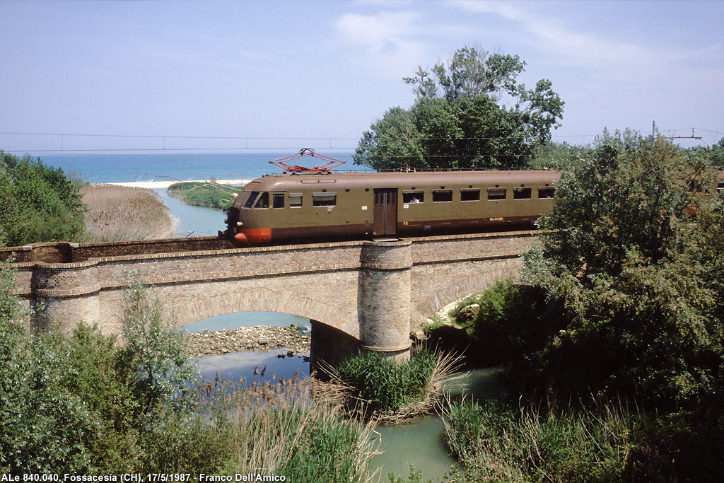 LINEA DI COSTA</b> - La ferrovia Ortona-Casalbordino - Fossacesia